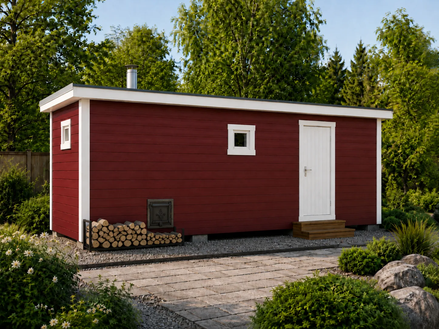Баня Просторная 6×2,4 м